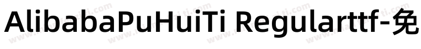AlibabaPuHuiTi Regularttf字体转换